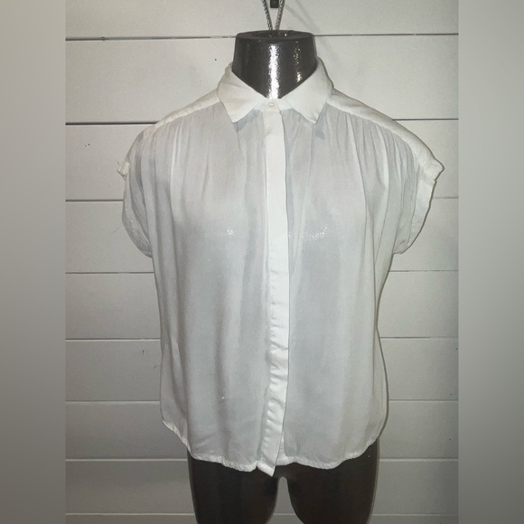 COMPAÑIA FANTASTICA white  blouse size S - Picture 1 of 13